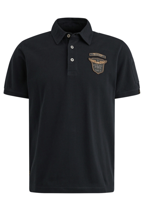 PME legend short sleeve polo fine pique badge